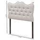 Baxton Studio Emma Twin Upholstered Headboard in Greyish Beige, , large
