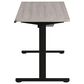 OSP Home Primo 60" Electric Sit Stand Desk in Black and Light Gray, , large