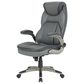 Valor Living Executive Chair with Charcoal Grey Upholstery in Titanium, , large