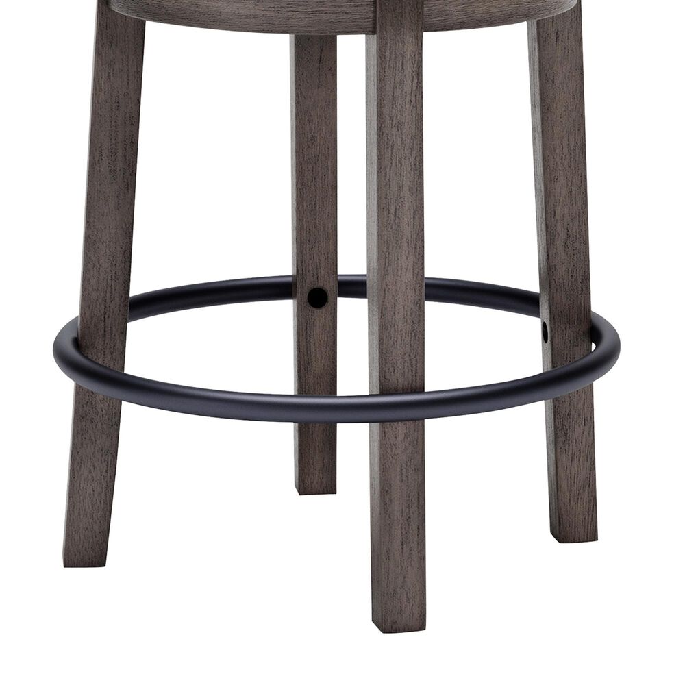 Ashley Caitbrook Swivel Counter Stool in Antiqued Gray and Black, , large