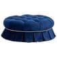 Jennifer Taylor Home Roquefort 24.5" Dog Sofa Bed with Box-Pleated Skirt in Navy Blue, , large