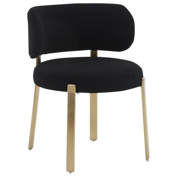 Tov Furniture Margaret Boucle Dining Side Chair in Black, , large