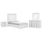 Millenium Chalanna 4-Piece Queen Bedroom Set in White Lacquer, , large