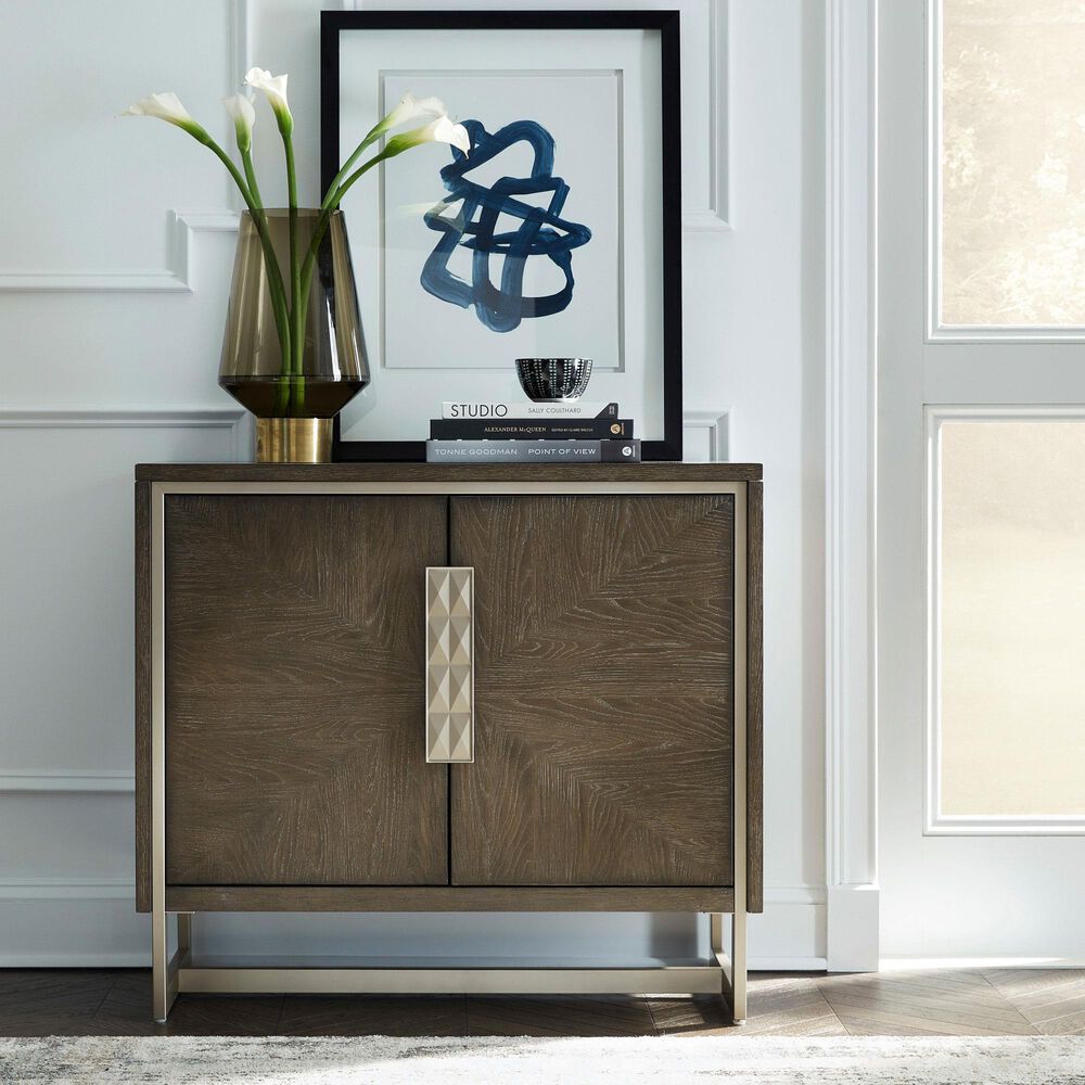 Drew and Jonathan Home Boulevard Door Chest in Dark Brown and Soft Champagne, , large