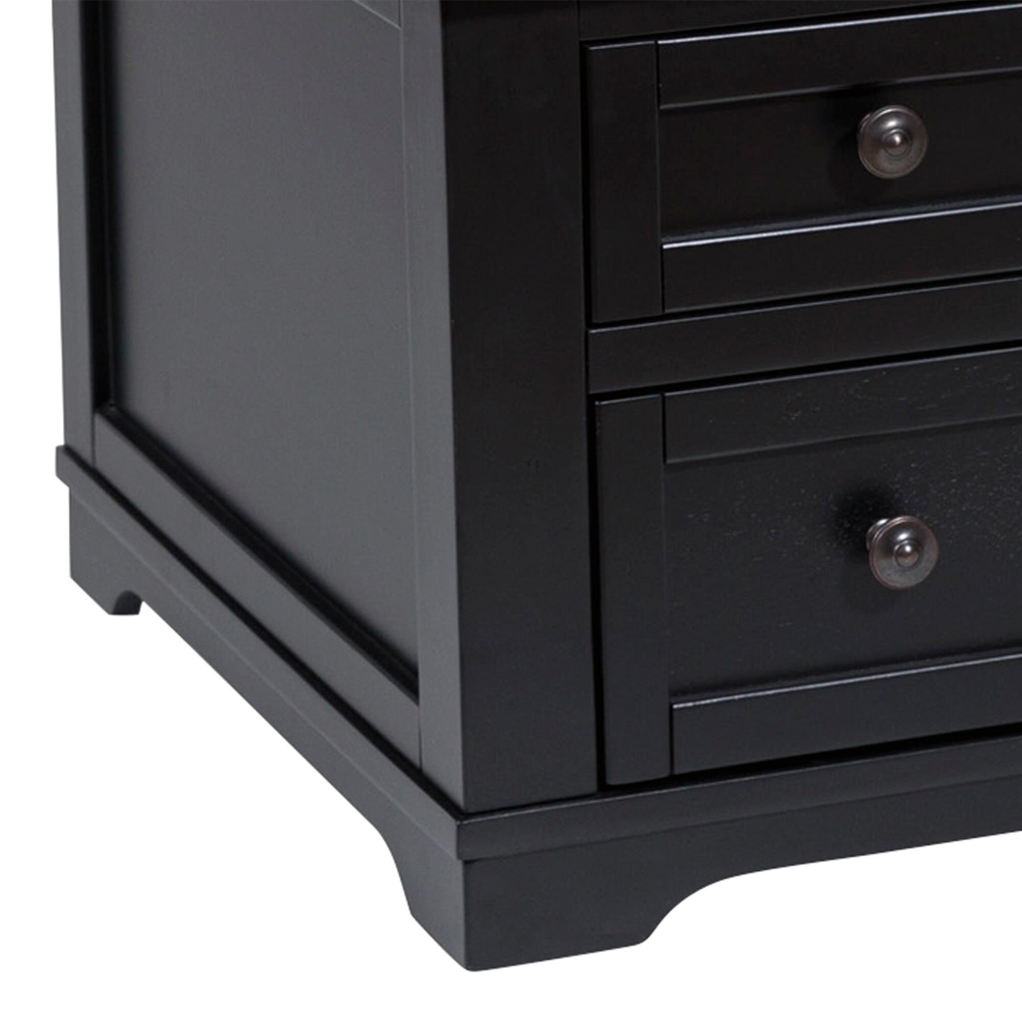 Ashley Wildenauer Lift Top Cocktail Table in Warm Satin Black and