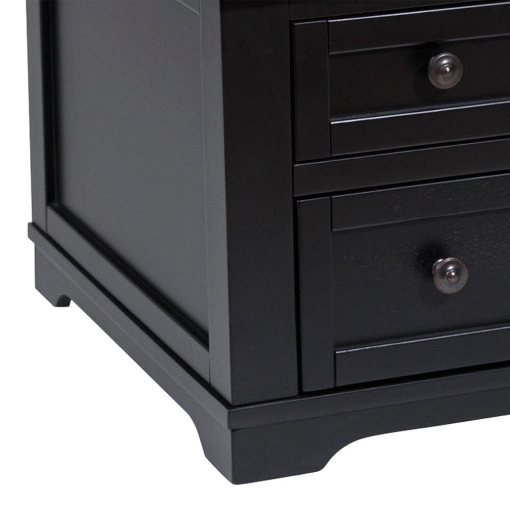 Ashley Wildenauer Lift Top Cocktail Table in Warm Satin Black and Brown, , large