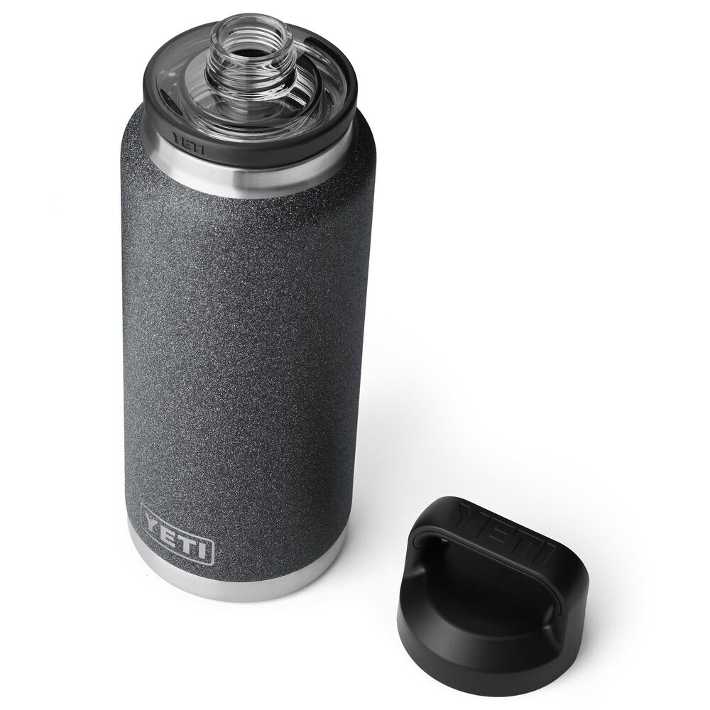 YETI Rambler 36 Oz Bottle with Chug Cap in Black Stone, , large