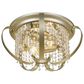 Golden Lighting Ella Flush Mount in White Gold, , large