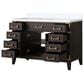 Lexora Home Laurel 48" Single Bathroom Vanity in Brown Oak with White Quartz Top and Rectangular Sink, , large
