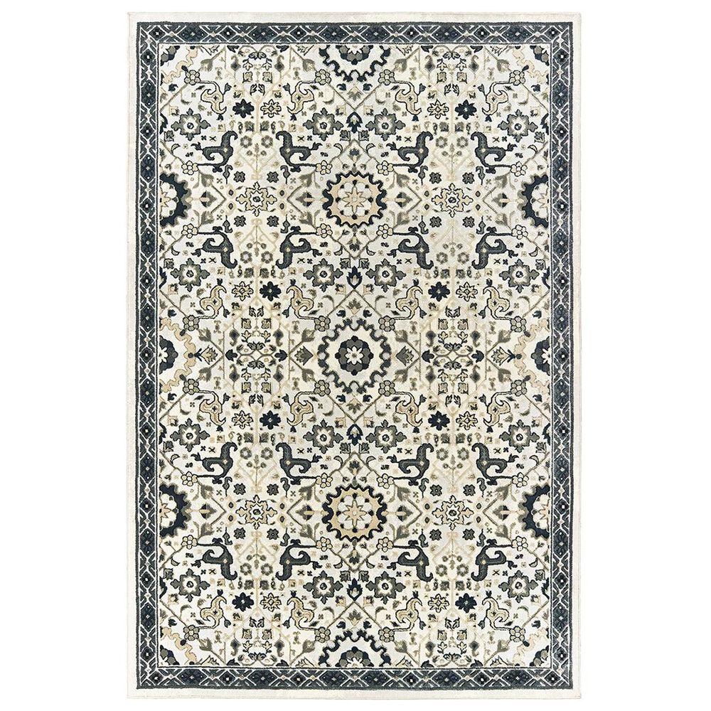 Oriental Weavers Bowen 73J 3"10" x 5"5" Ivory Area Rug, , large