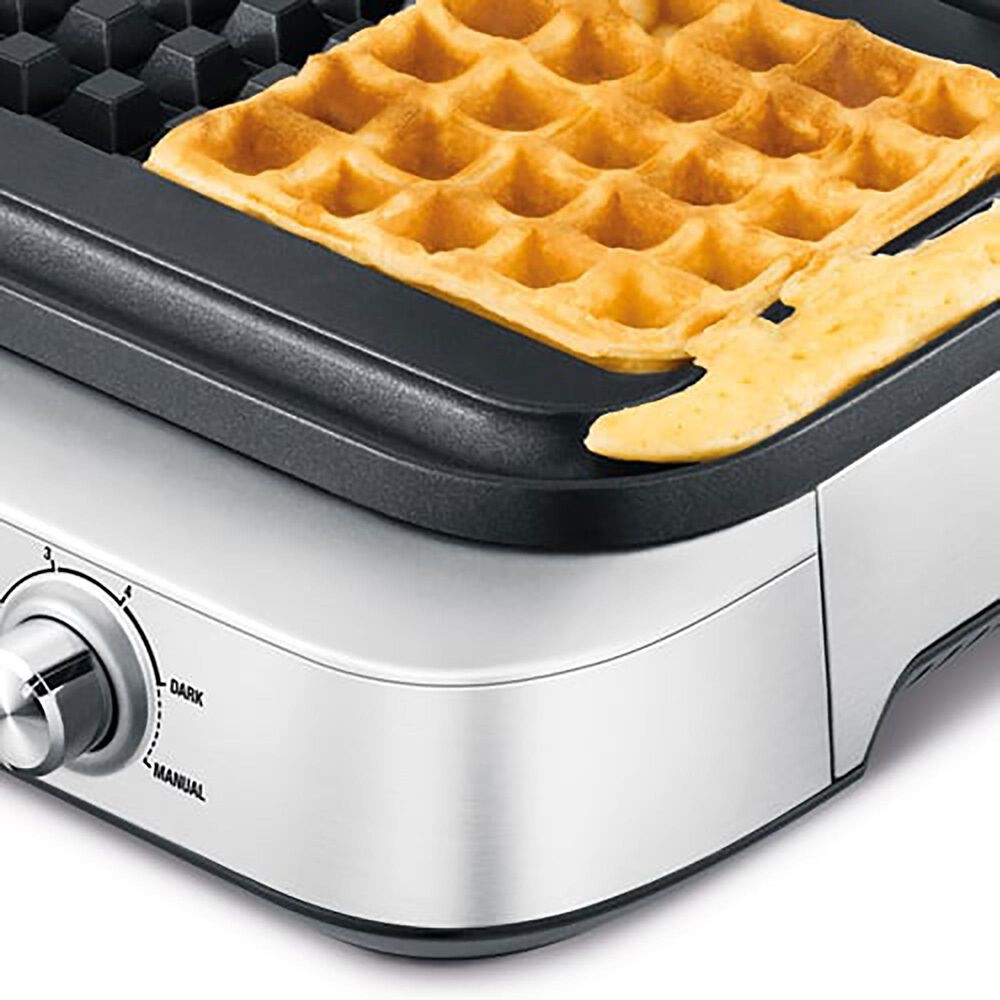 Breville 4-Slice Smart Waffle in Brushed Stainless Steel, , large