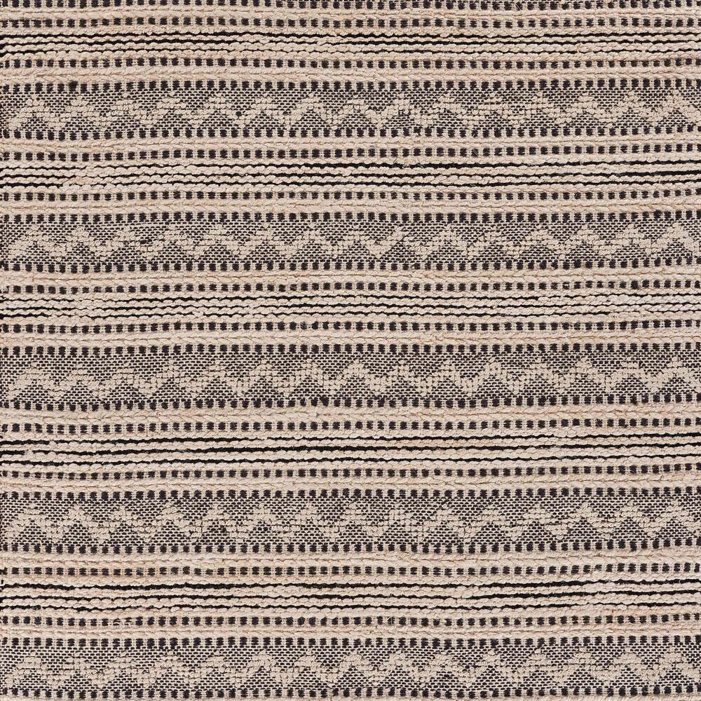 L&amp;R Resources Bleached Naturals 7&#39;9&quot; x 9&#39;9&quot; Jet Black Area Rug, , large