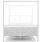 Furniture of America Rosadale Full X-Cross Canopy Bed in White, , large
