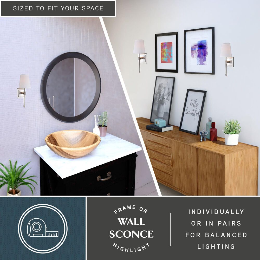 Vaxcel Ritz 1-Light Bathroom Vanity in Satin Nickel, , large