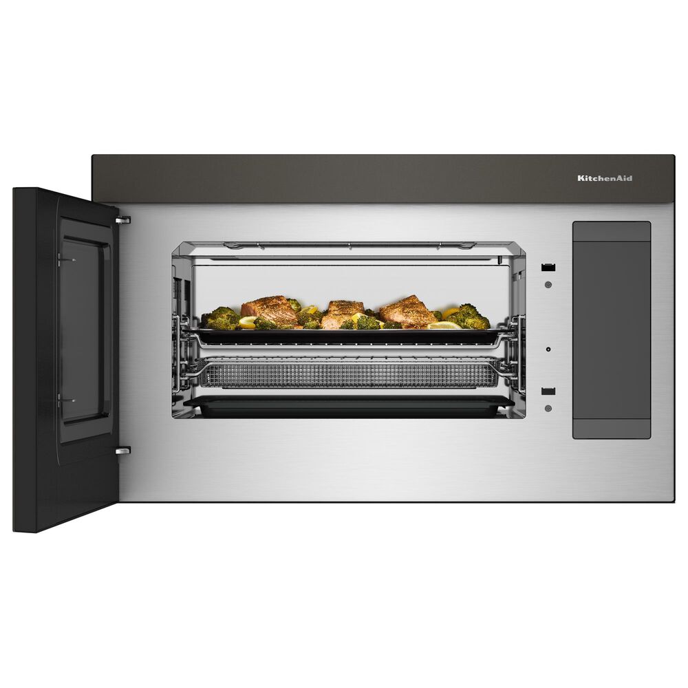 KitchenAid 1.1 Cu. Ft. Multifunction Over-the-Range Microwave Oven Flush Built-In Design in Black Ore, , large