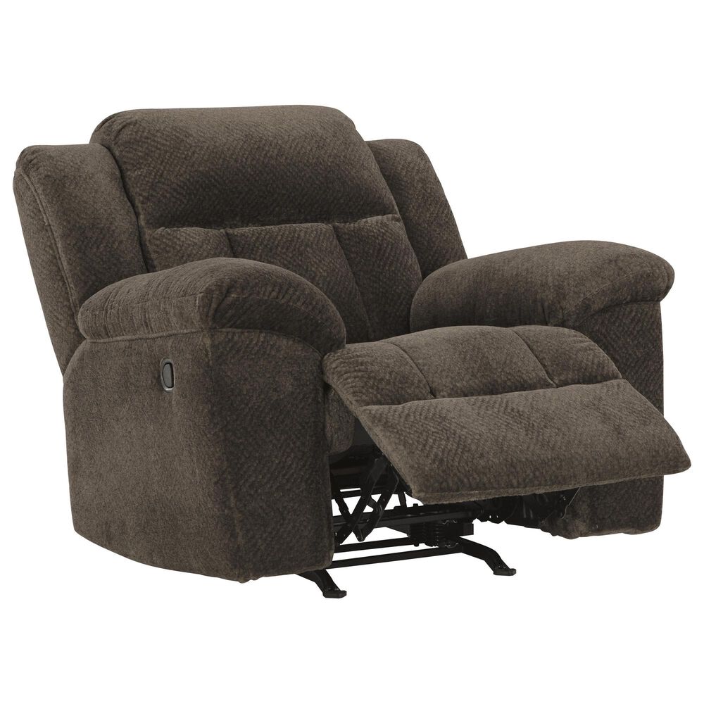 Ashley Frohn Manual Rocker Recliner in Chocolate, , large
