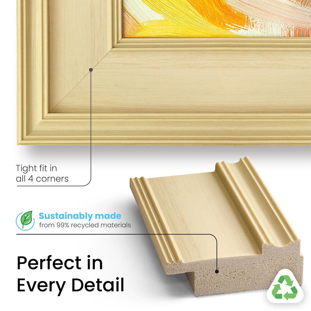 Deco TV Frames Premiere 43" Frame Bezel for Samsung the Frame TV in Antique White, , large