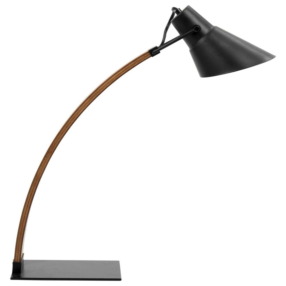 Grandview Gallery Noah Table Lamp in Walnut and Black, , large
