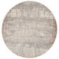 Nourison Rush 8" Round Ivory and Taupe Area Rug, , large