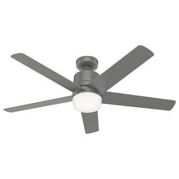 Hunter Stylus 52" Ceiling Fan with LED Lights in Matte Silver, , large