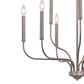 Vaxcel Harris 9-Light Chandelier in Satin Nickel, , large