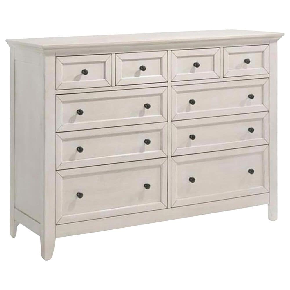 Hawthorne Furniture San Mateo 3-Piece King Storage Bedroom Set in Rustic White, , large