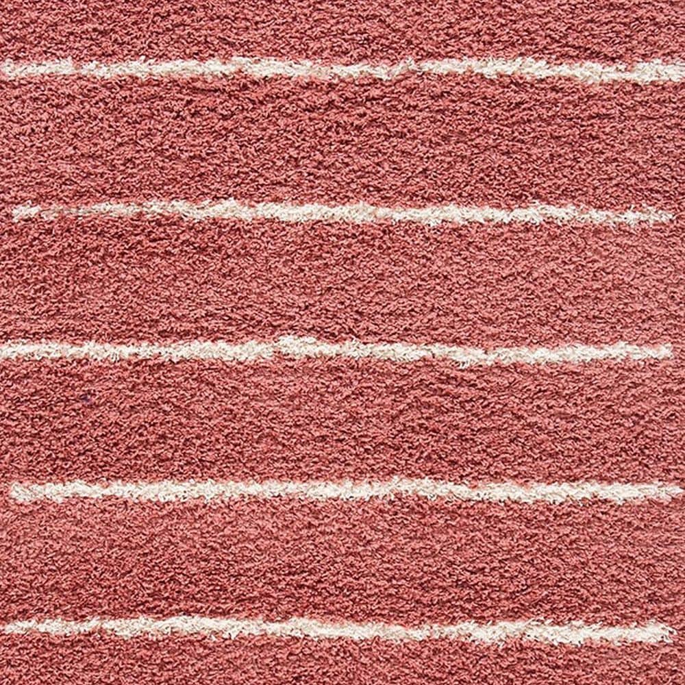 Safavieh Venus Shag VNS604U 5&#39;3&quot; x 7&#39;6&quot; Pink and Ivory Area Rug, , large