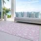 Dalyn Rug Company Wonderland WN23 5" x 7"6" Pink Indoor/Outdoor Area Rug, , large