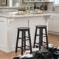 Linon Home Decor Abby 24" Counter Stool in Black, , large