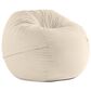 Jaxx Saxx 5" Large Round Bean Bag Chair in Ivory, , large