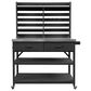HOMLUX 65" Outdoor Potting Bench Table in Black, , large