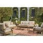 Ashley Clare View Sofa with Beige Cushion in Antique Teak, , large