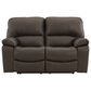 Ashley Leesworth 3-Piece Power Reclining Living Room Set in Dark Brown, , large