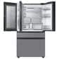 Samsung Bespoke 29 Cu. Ft. 4-Door French Door Refrigerator with Beverage Center in Stainless Steel Panels, , large