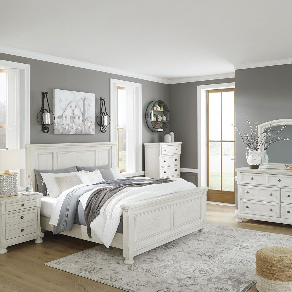 Ashley Robbinsdale 2-Piece Queen Bedroom Set in Antique White, , large