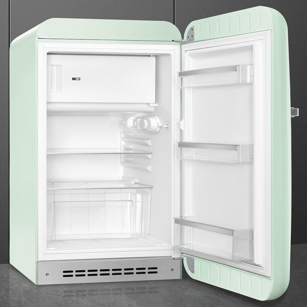 SMEG 4.48 Cu. Ft. Freestanding Compact Refrigerator with Right Hinge in Pastel Green, , large