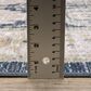 ROW by Oriental Weavers Cavett CAV07 Blue and Gold 9"10" x 13" Area Rug, , large