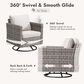 HOMLUX 10-Piece Outdoor Patio Wicker Sectional Furniture Set in Beige, , large