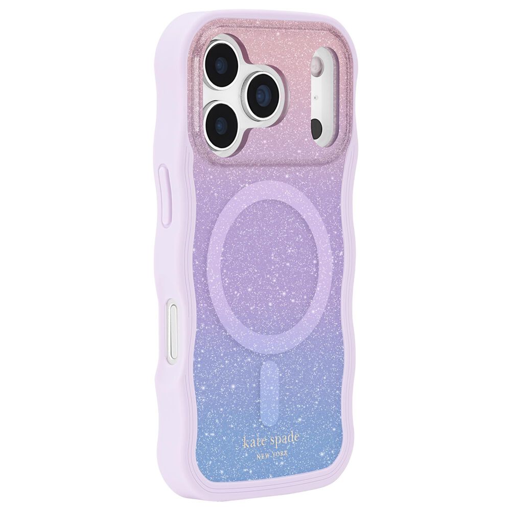 Kate Spade Wavy MagSafe Case for Apple iPhone 17 Pro in Opal Glitter, , large