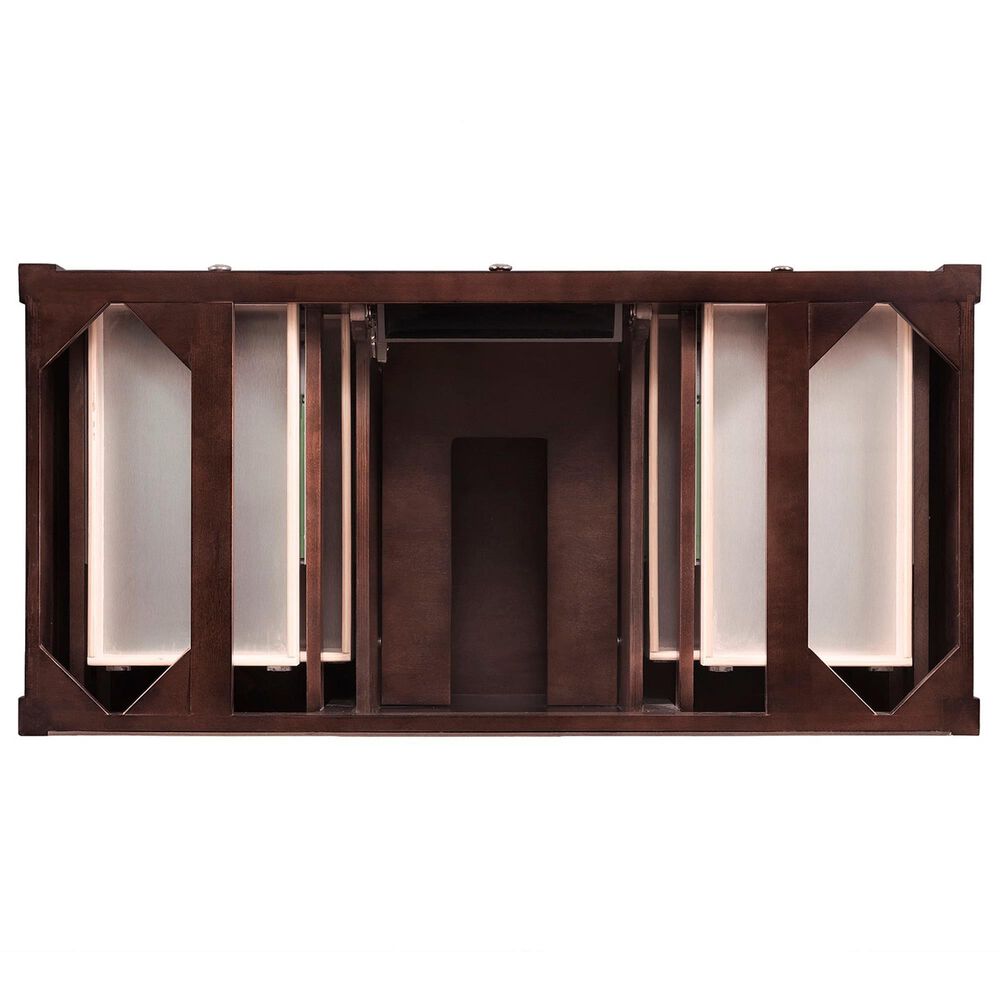 James Martin Vanities Brittany 48" Single Bathroom Vanity in Burnished Mahogany with 3 cm Eternal Jasmine Pearl Silestone Top, Rectangular Sink and FreePower Wireless Charger, , large