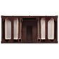 James Martin Vanities Brittany 48" Single Bathroom Vanity in Burnished Mahogany with 3 cm Eternal Jasmine Pearl Silestone Top, Rectangular Sink and FreePower Wireless Charger, , large