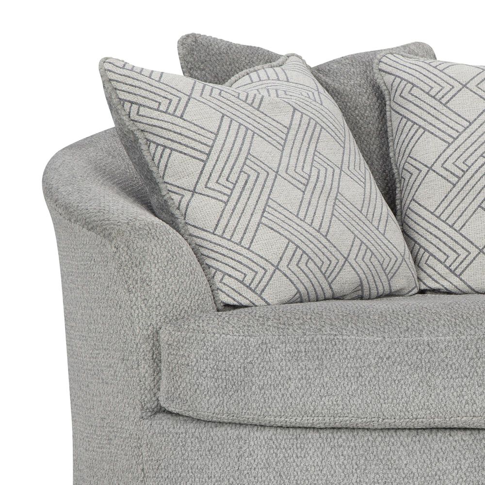 Ashley Casselbury Oversized Swivel Chair in Cement, , large