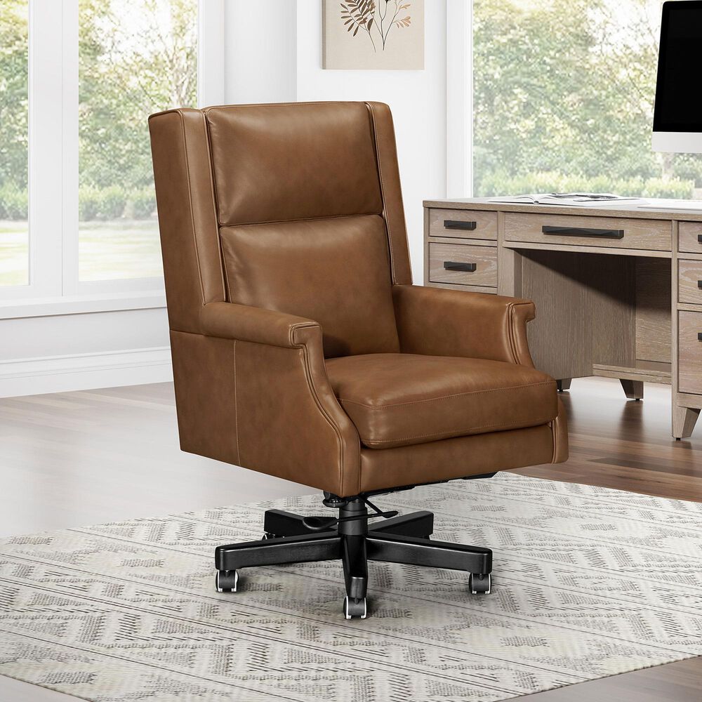 Parker House Leather Desk Chair in Renaissance Chestnut, , large