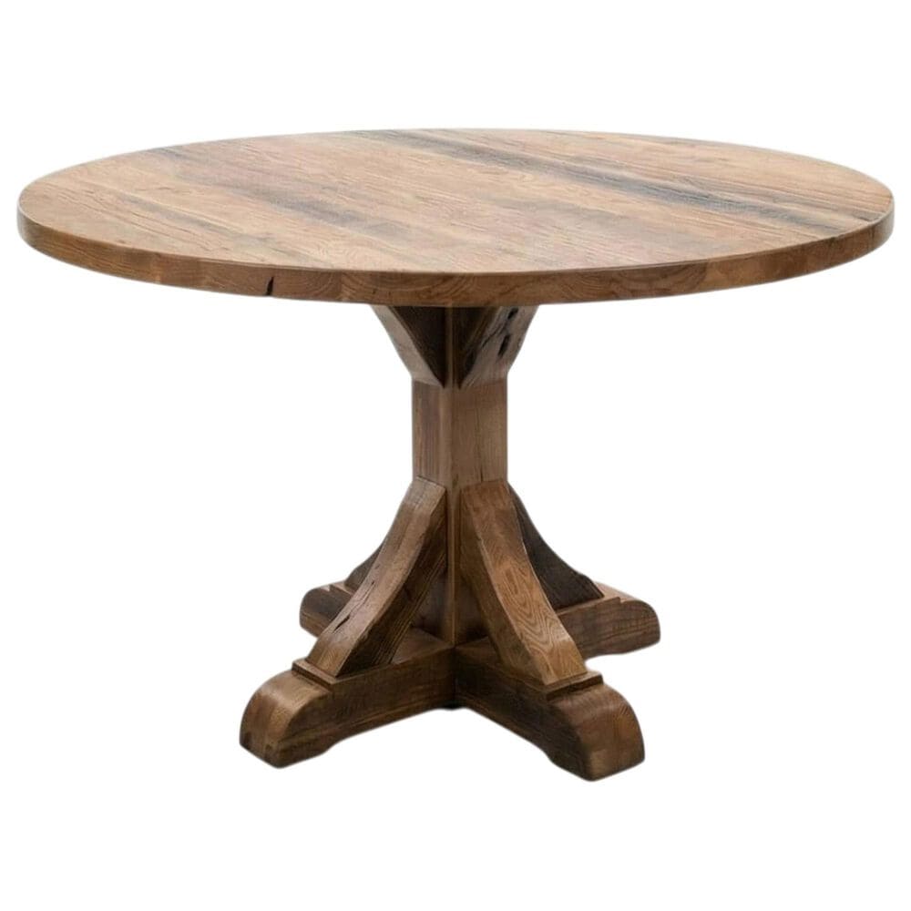 Arista Wood Durango and Canyon 5-Piece Round Dining Set in Hickory, , large