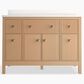 Kohler Malin 48" Single Bathroom Vanity in White Oak with 3 cm White Quartz Top and Rectangular Sink, , large