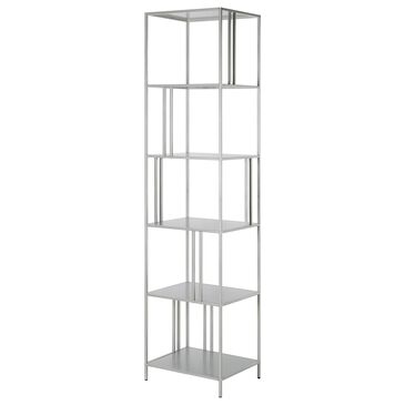 Hudson and Canal Ernest 18" Bookcase in Silver, , large
