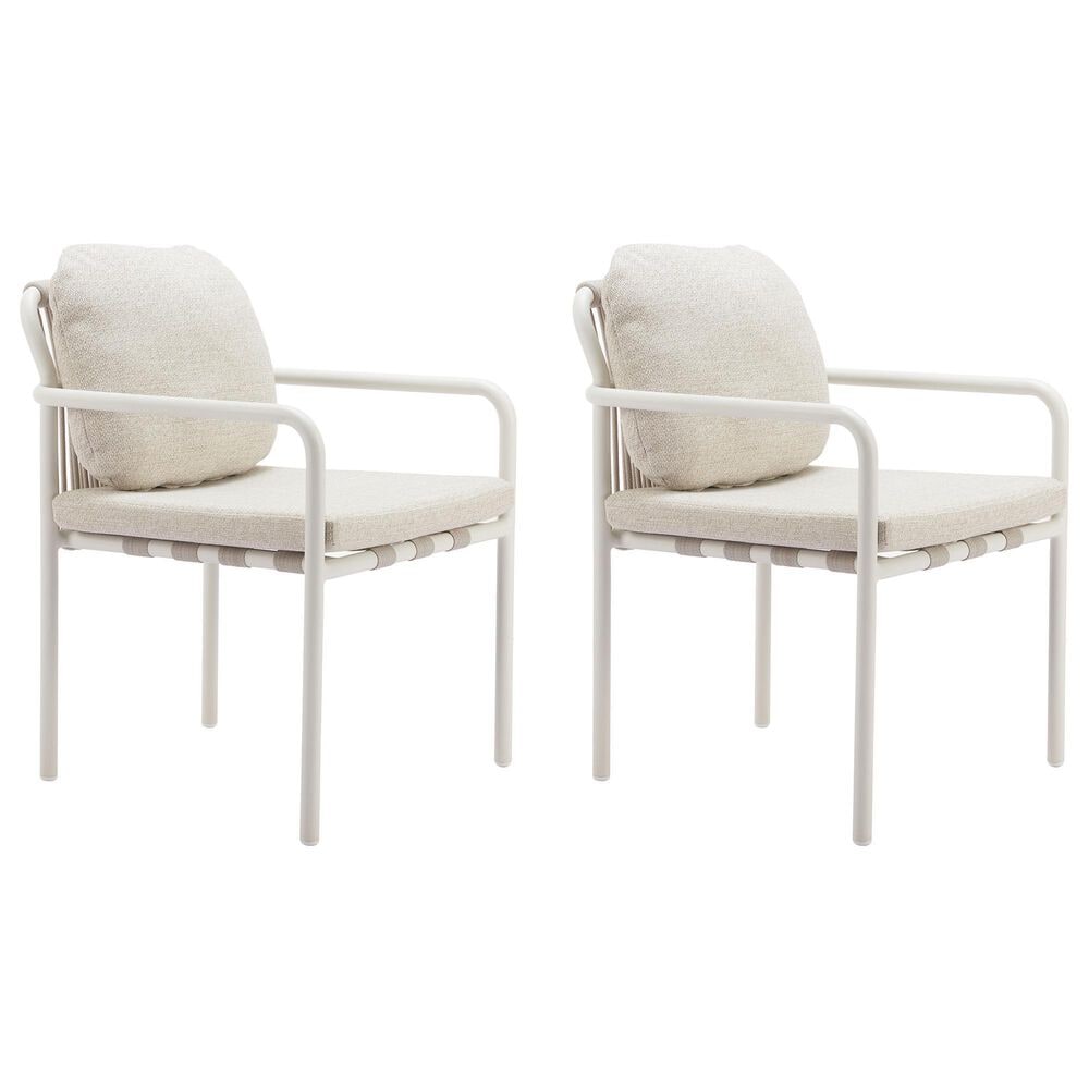 Zuo Modern Aite Patio Dining Chair in Beige &#40;Set of 2&#41;, , large