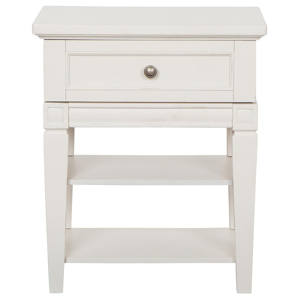 Nicolette Home Willowbrook 1-Drawer Nightstand in Egg Shell White, , large