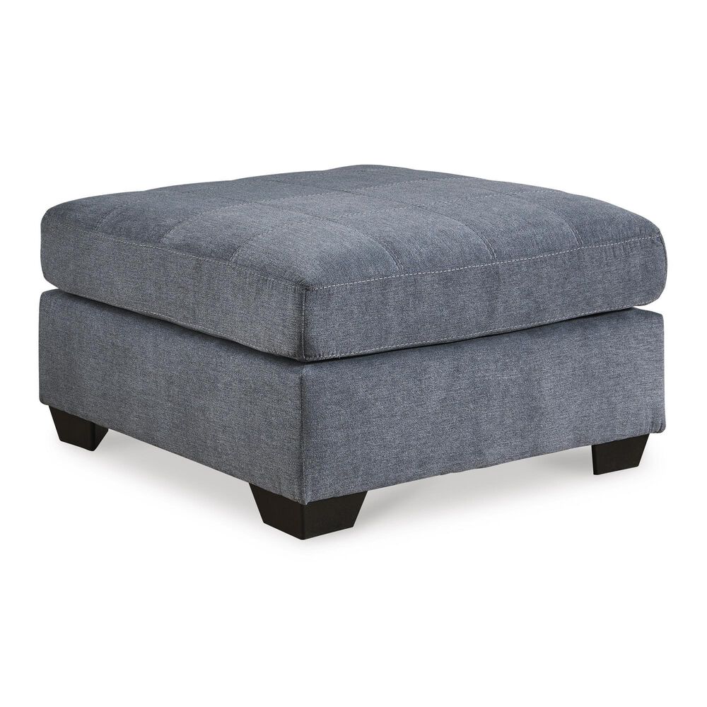 Ashley Marleton Oversized Accent Ottoman in Denim, , large