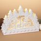 The Gerson Company 9" Musical Spinning Water Globe Arch in White, , large